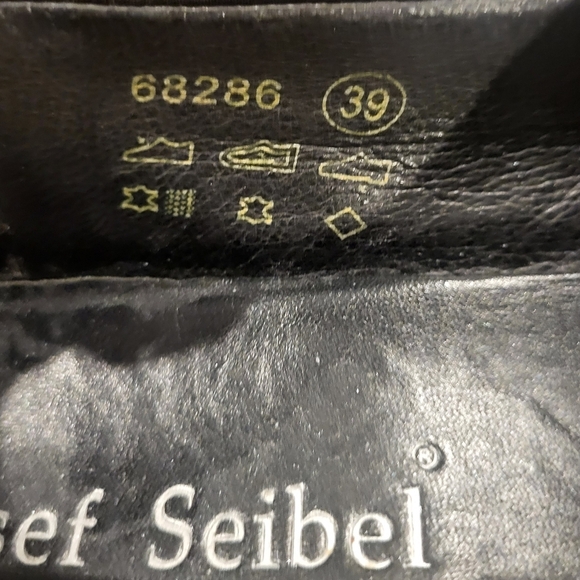 Josef Seibel Womens Slide On Black Comfort Loafers Size 39 (US 8.5-9) - Picture 4 of 9